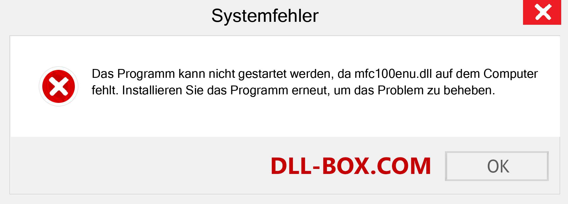 mfc100enu.dll-Datei fehlt?. Download für Windows 7, 8, 10 - Fix mfc100enu dll Missing Error unter Windows, Fotos, Bildern