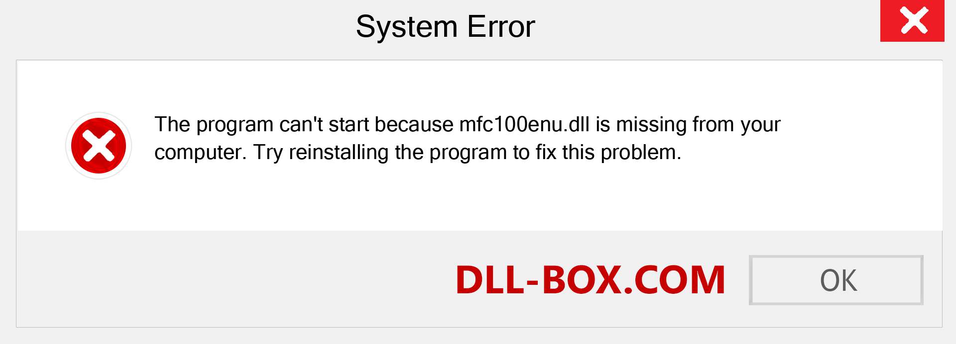  mfc100enu.dll file is missing?. Download for Windows 7, 8, 10 - Fix  mfc100enu dll Missing Error on Windows, photos, images