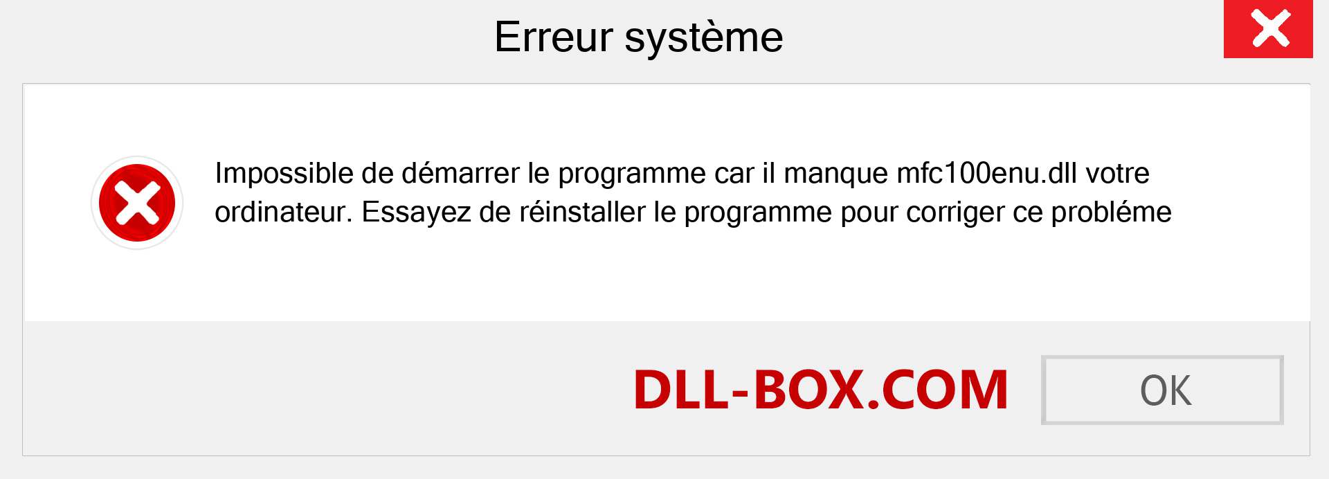 Le fichier mfc100enu.dll est manquant ?. Télécharger pour Windows 7, 8, 10 - Correction de l'erreur manquante mfc100enu dll sur Windows, photos, images